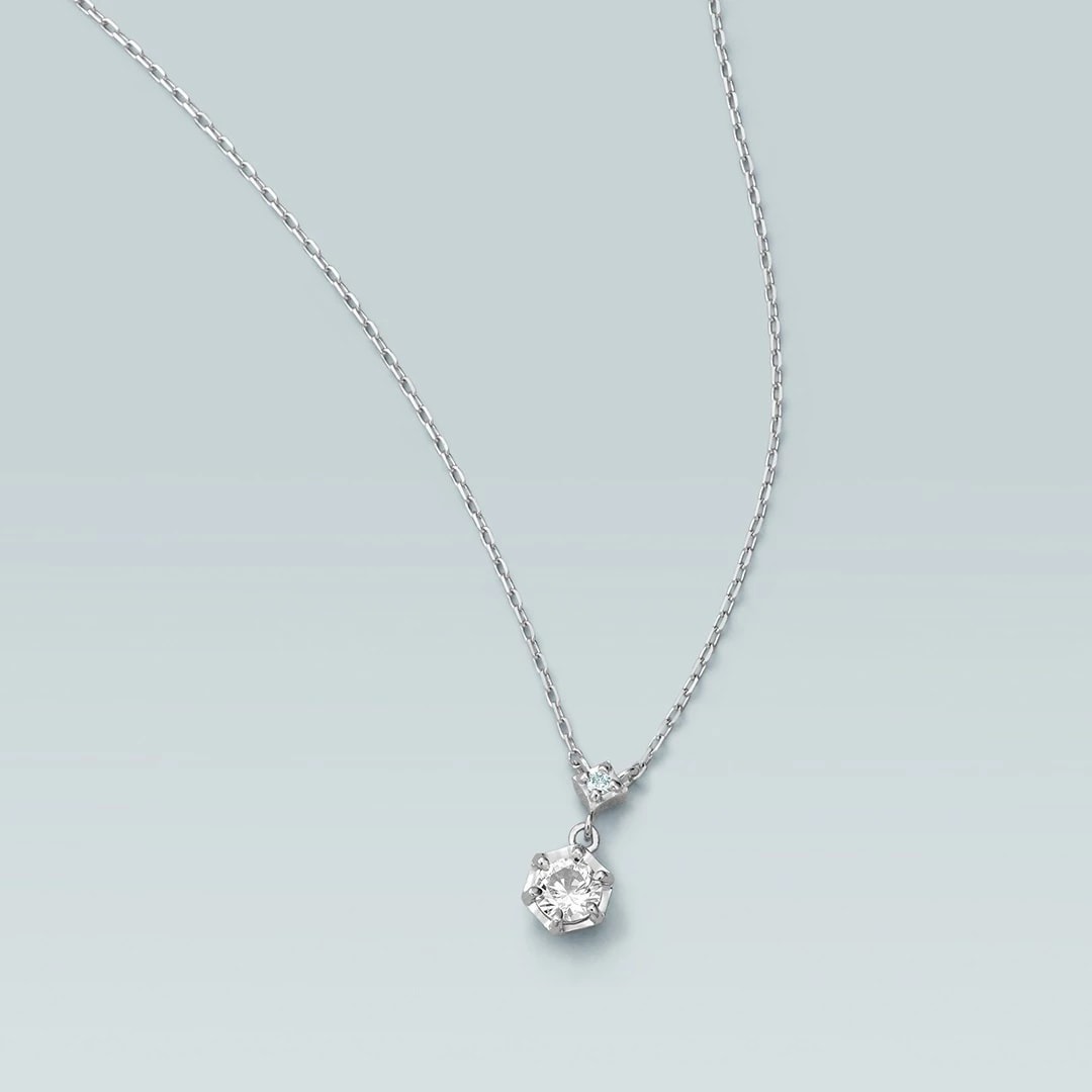 K10ホワイトゴールド ネックレス