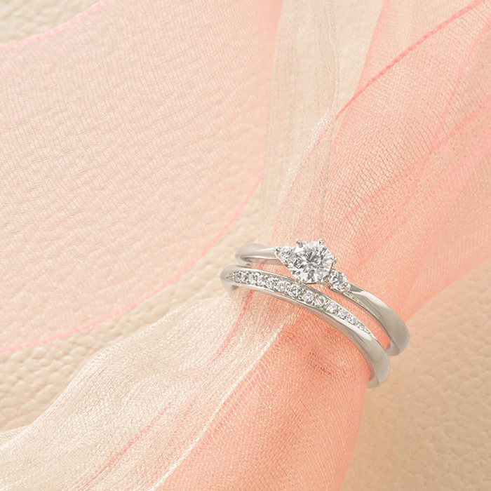 4℃婚約指輪と結婚指輪