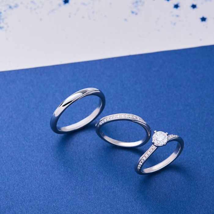 4℃の婚約指輪と結婚指輪
