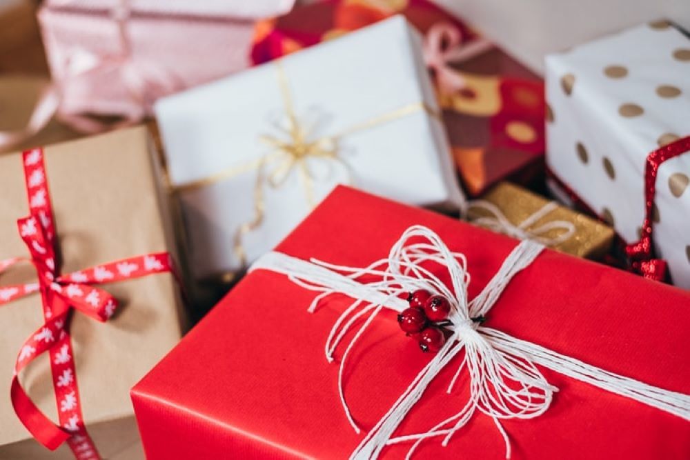 クリスマス用のギフトボックス