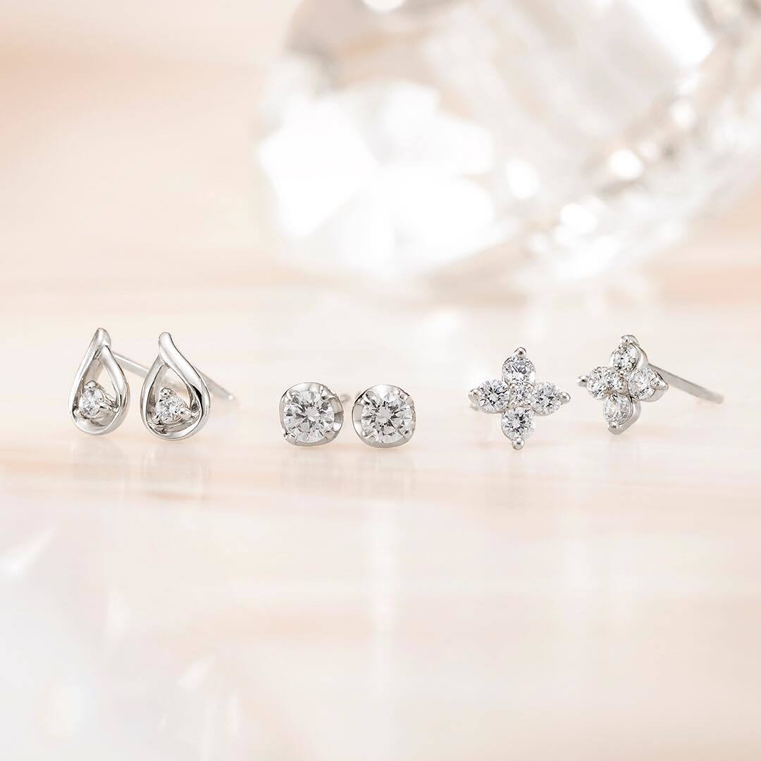 4℃のダイヤモンドピアス