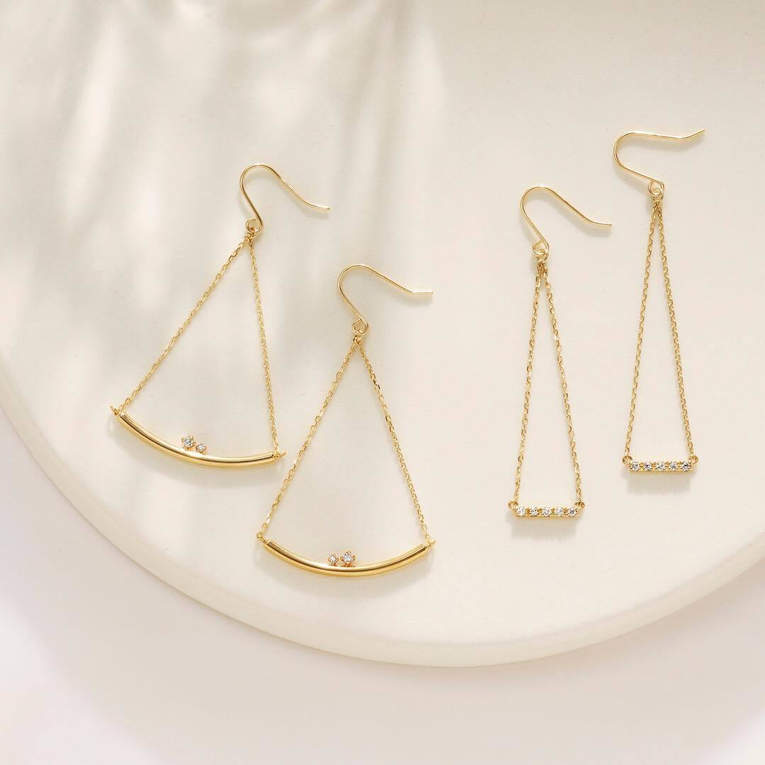 4℃のゴールドピアス